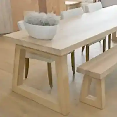 Eiken massieve tafel Angle